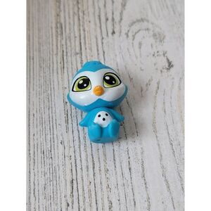 Blue mini penguin zoo animal bird toy figure